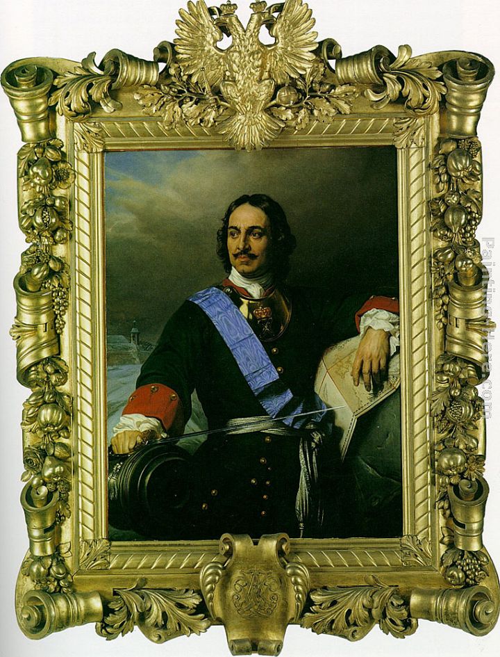 Peter the Great of Russia painting - Paul Delaroche Peter the Great of Russia art painting